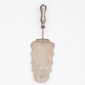 A Swedish Silver Cake Server, mark of Christopher Creutz, Stockholm 1861.