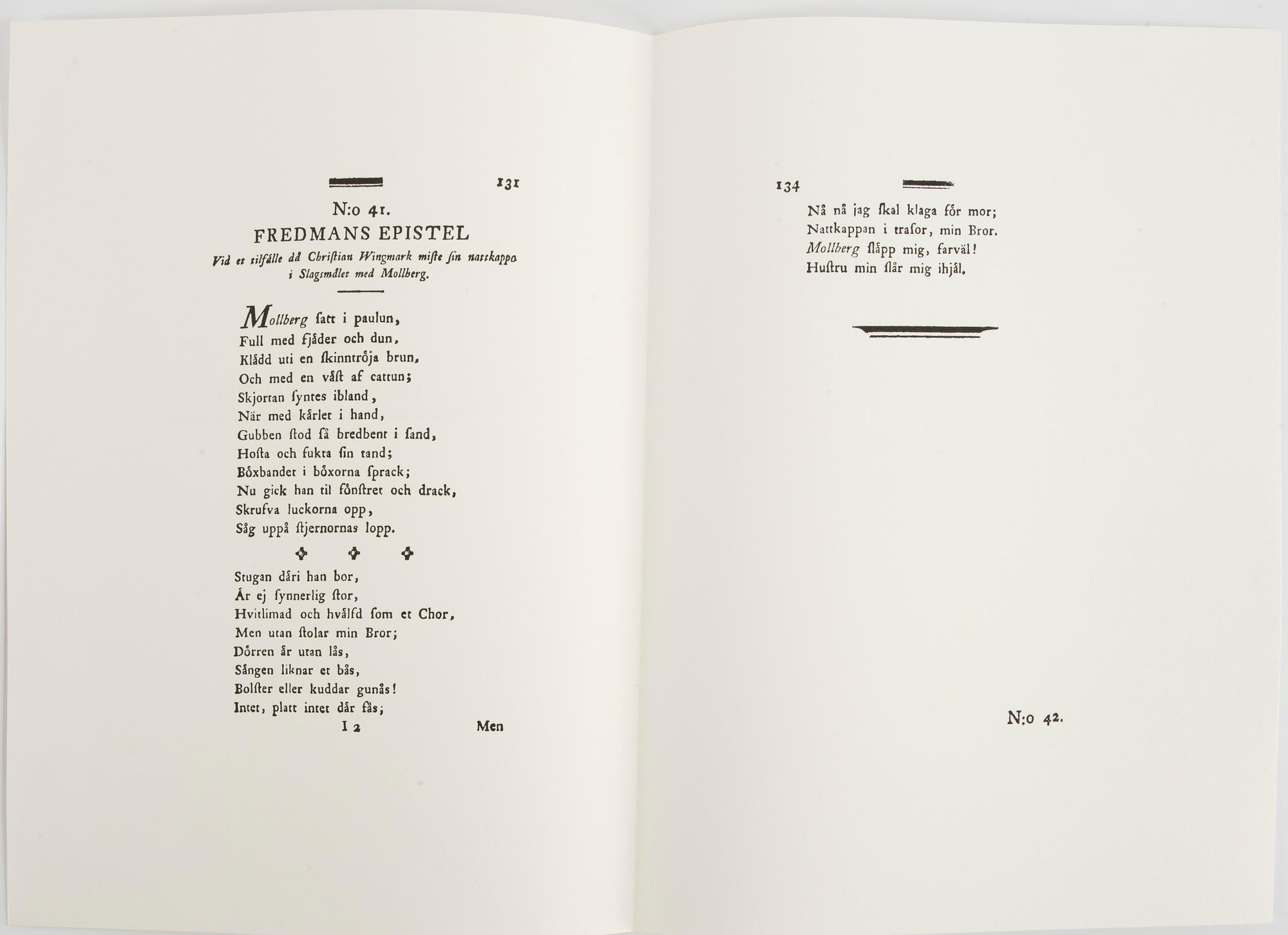 Peter Dahl, "Carl Michael Bellman: Fredmans Epistlar".