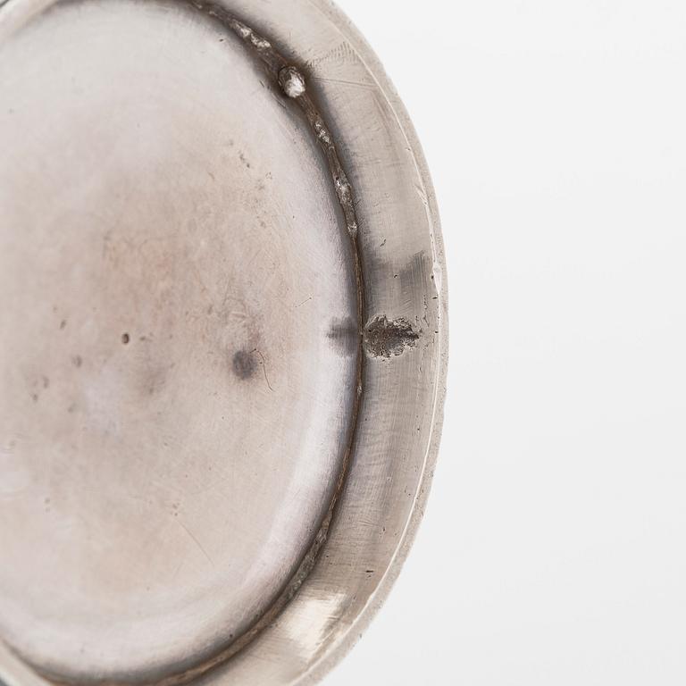 An Indian silver teapot.