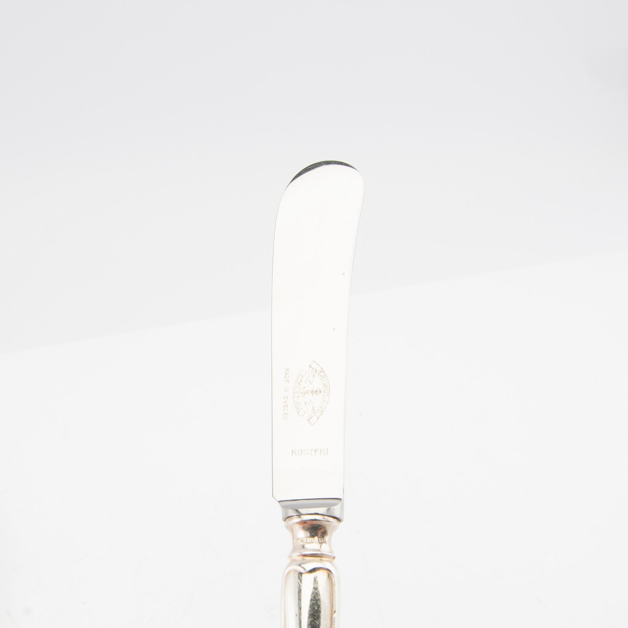 Bestick silver 26 dlr MGAB Uppsala  1950-tal.