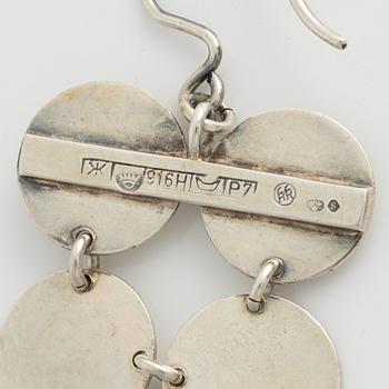 Kalevala Koru, a pair of earrings, silver.