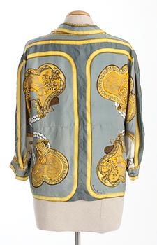 A Hermès silk blouse, "Grand Apparat".
