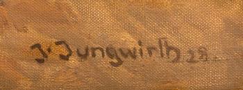 Joseph Jungwirth, olja på duk, signerad J Jungwirth.