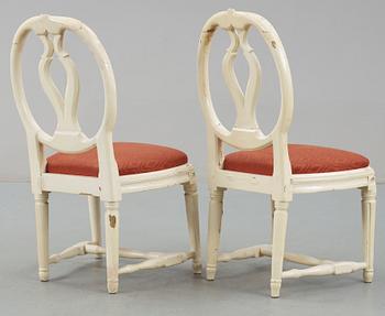 STOLAR, ett par, gustaviansk provins, sent 1700-tal.