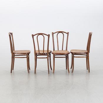 THONET, 4 st, stolar, 1900-talets andra hälft.