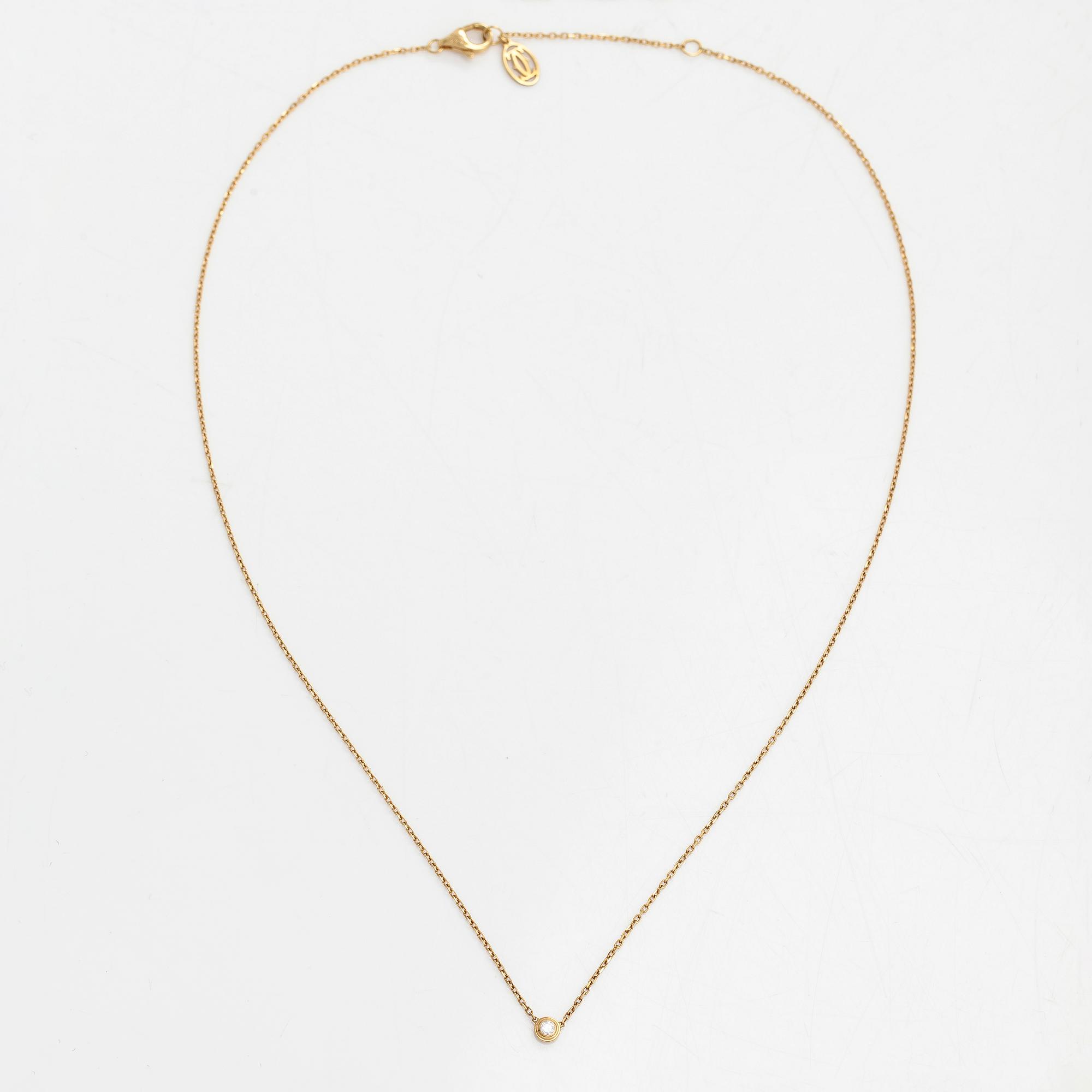 Cartier, kaulakoru, "d'Amour", 18K kultaa ja timantti n 0.04 ct.