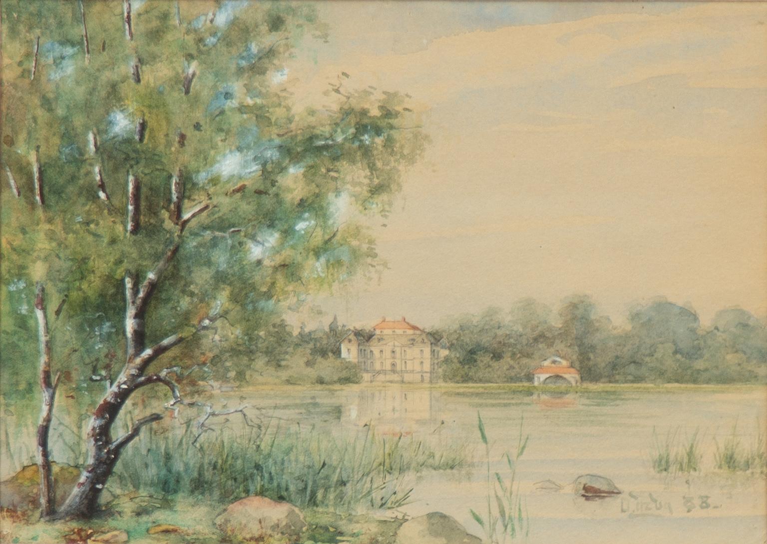 Olle Hjortzberg, View of Näsby Castle.