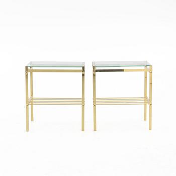 Side tables, a pair, second half of the 20th century.