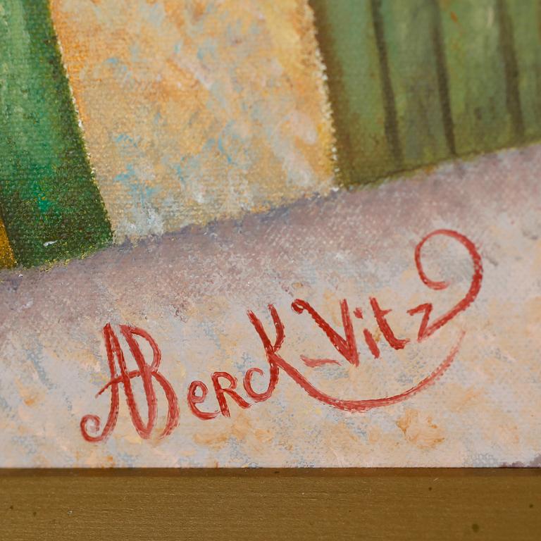 ALAIN BERCK-VITZ, olja på duk, signerad.