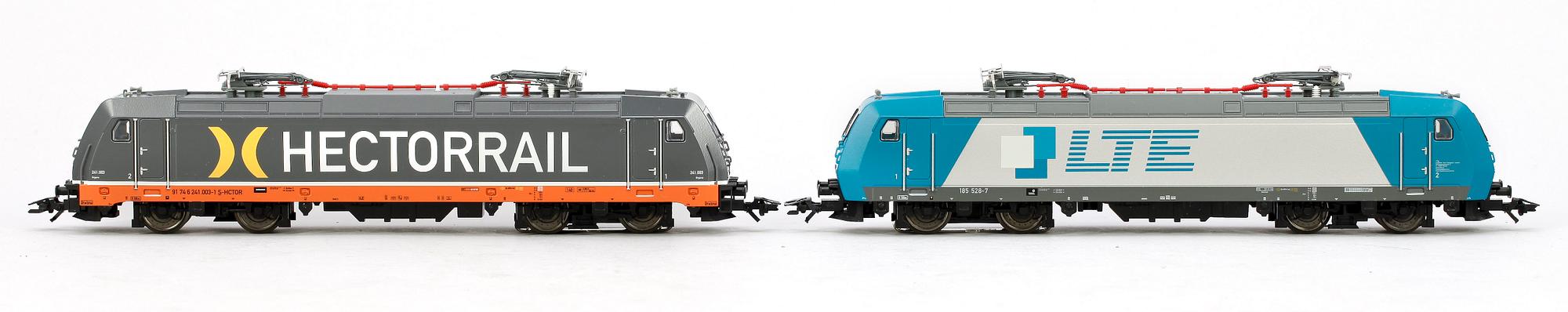 ELEKTRISKA LOK, 2 st, Märklin H0 36831 samt 36602, 1900-talets andra hälft.
