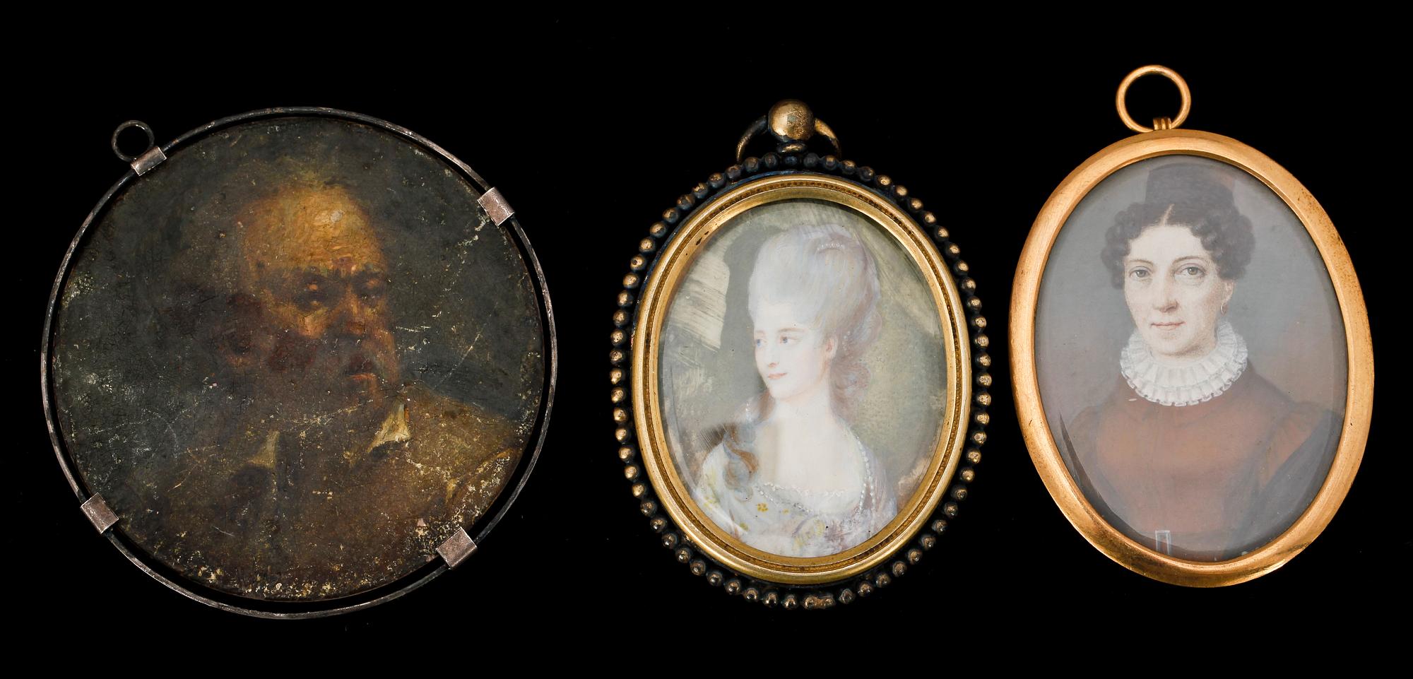 MINIATYRER, 8 st, 1800-tal.