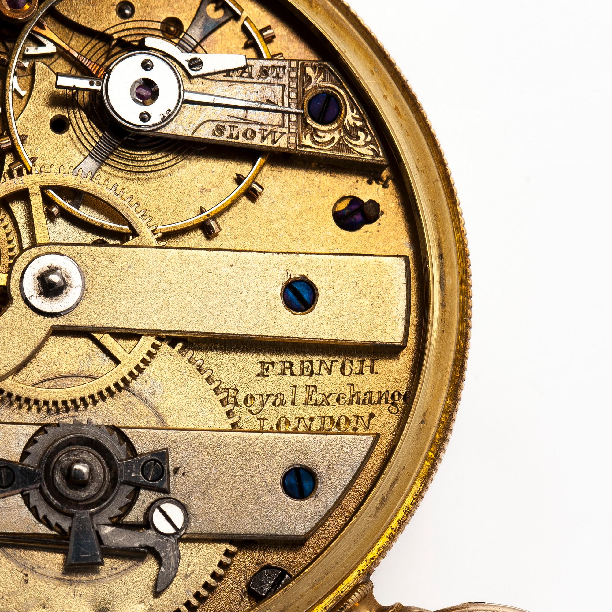 French Royal Exchange London, taskukello, 47 mm.