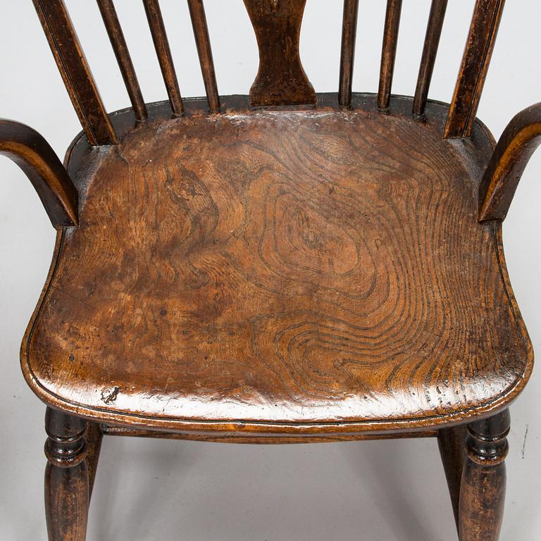Four 'Windsor-chairs turn of 20th century.