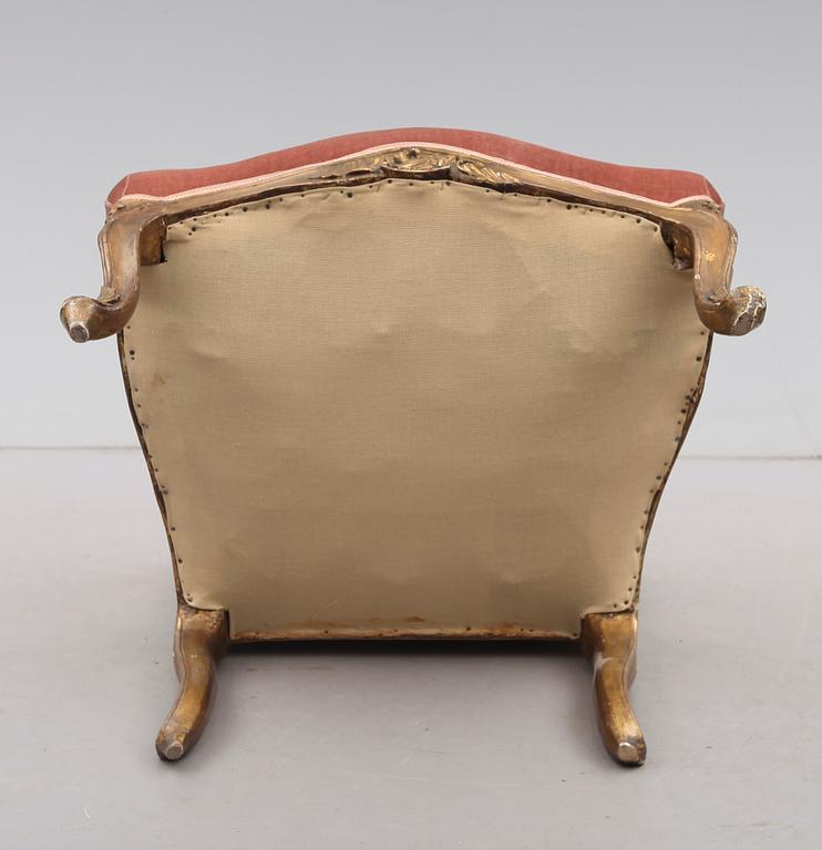 KARMSTOL, rokoko, 1700-talets mitt.