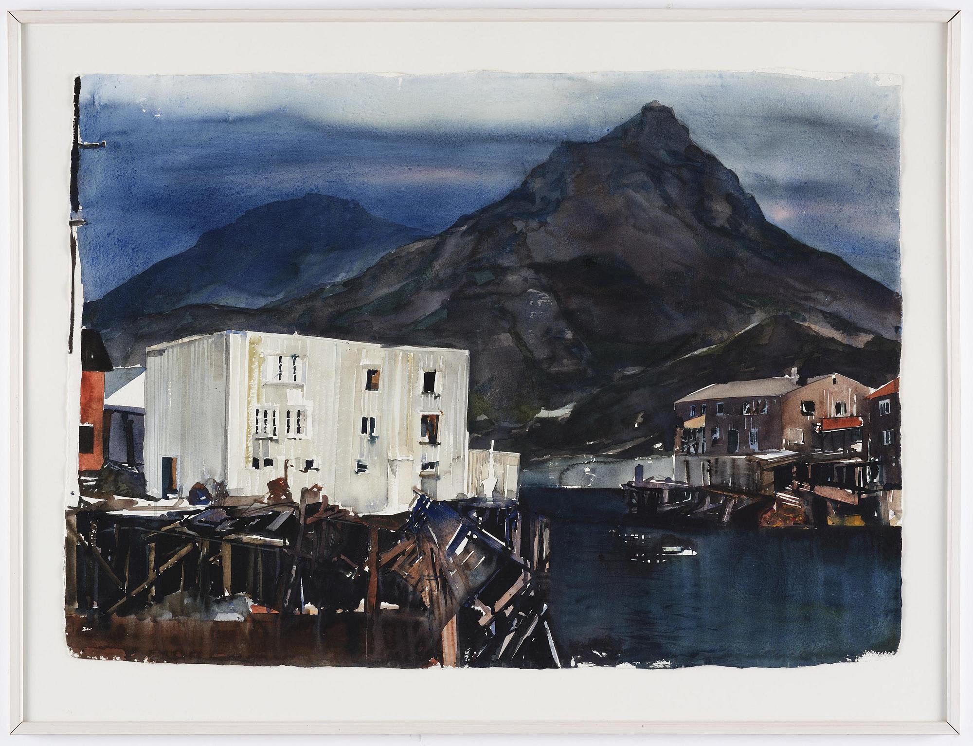 Lars Lerin, "Lofoten - morning".