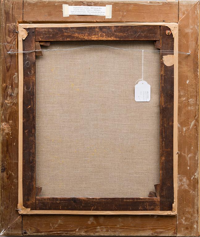 UNKNOWN ARTIST, oil on canvas laid on canvas, unsigned, England the 19th century.