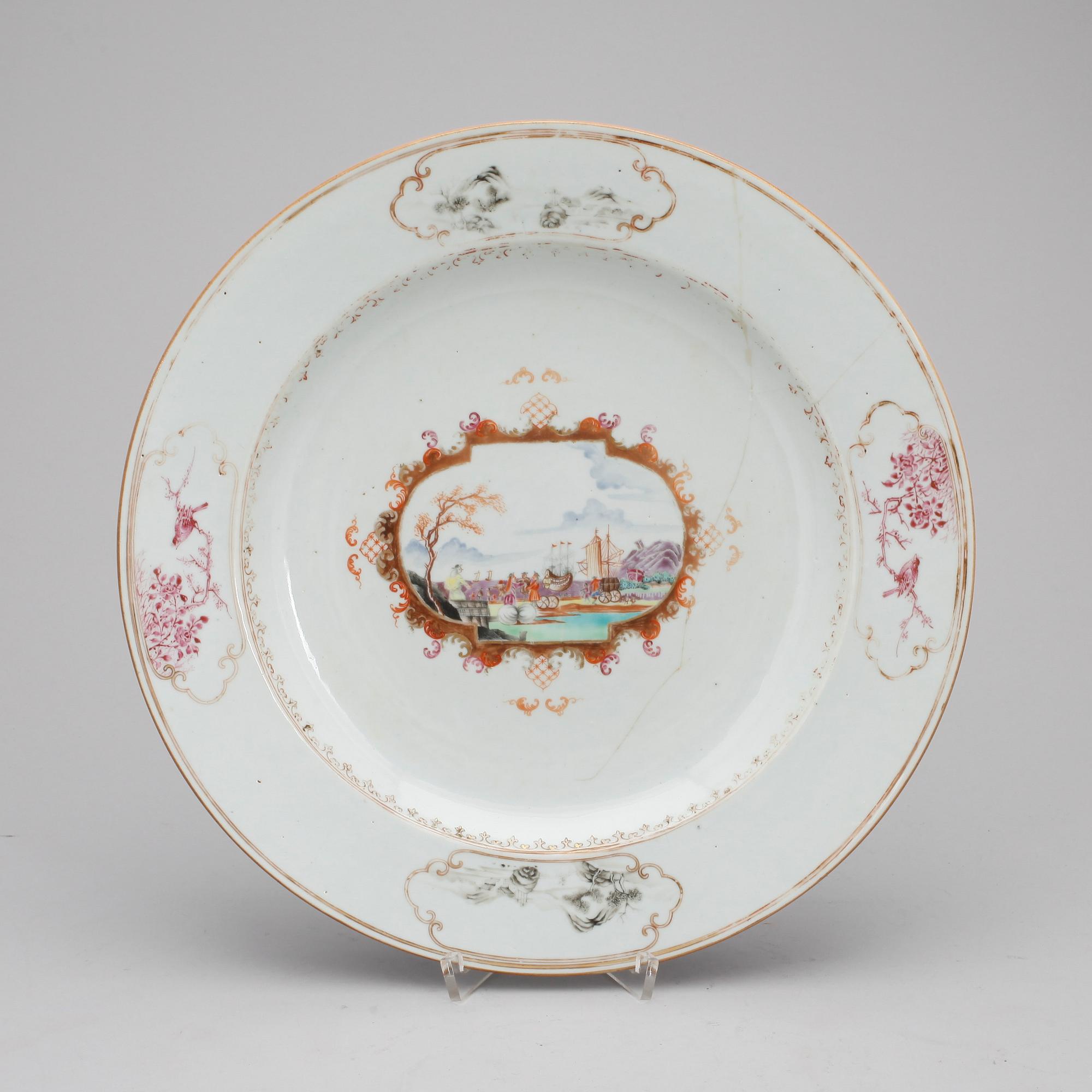 SKÅLFAT, porslin, Kina, Qianlong (1736-95).