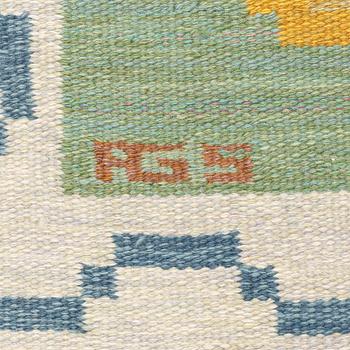 Anna-Greta Sjöqvist, a carpet, 'Blomsteräng', flat weave, approximately 351 x 241 cm, signed AGS.