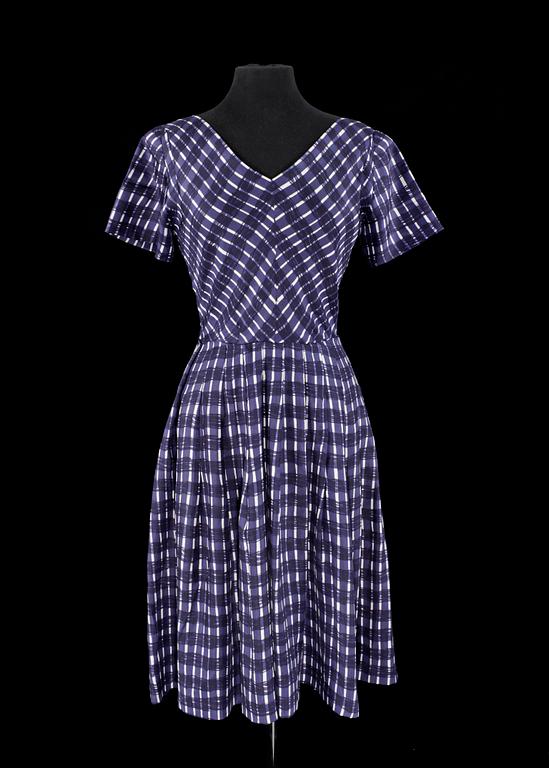 MÄRTHASKOLAN, klänning samt jacka, 1950/60-tal.
