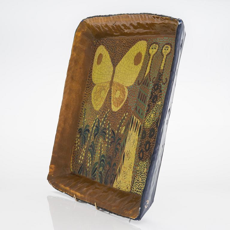 Birger Kaipiainen, koristevati, kivitavaraa, signeerattu Kaipiainen.