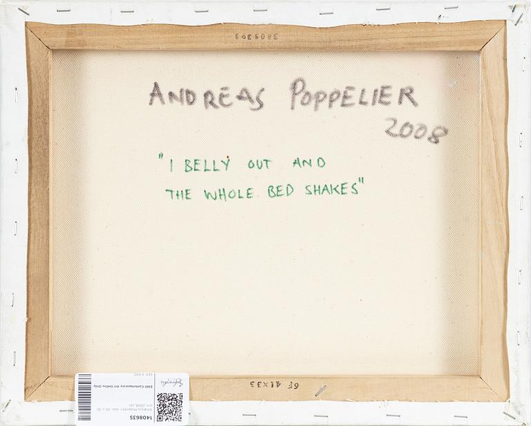 Andreas Poppelier, acrylic on canvas, signed and dated 2008 verso.