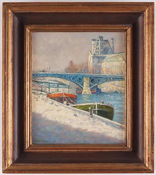 Albert Liedbeck, Paris, by the Seine.