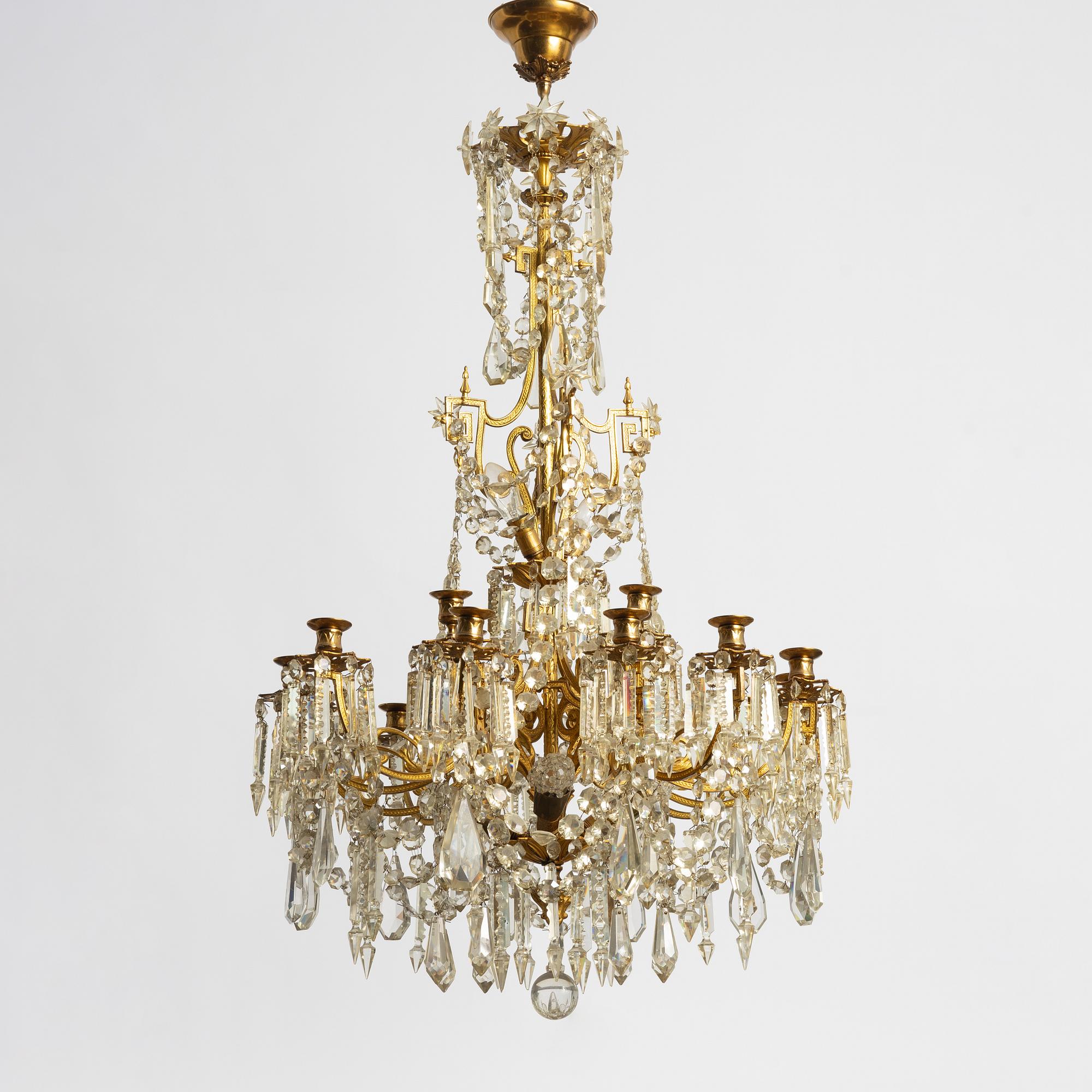 A late 19th century chandelier.
