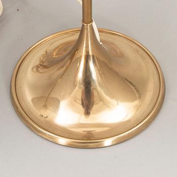 A pair of brass table lamps B024 from Bergboms later part of the 20th century.