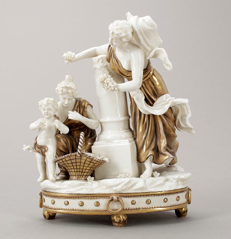 FIGURINER, 2 st, porslin, 1800-tal.