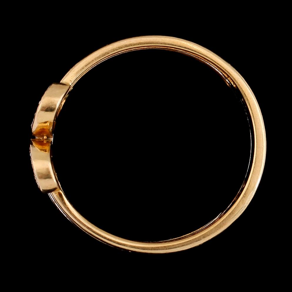 RING, 18K flerfärgat guld, diamanter.