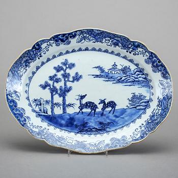 STEKFAT, porslin, Qingdynastin, Qianlong (1736-1725).