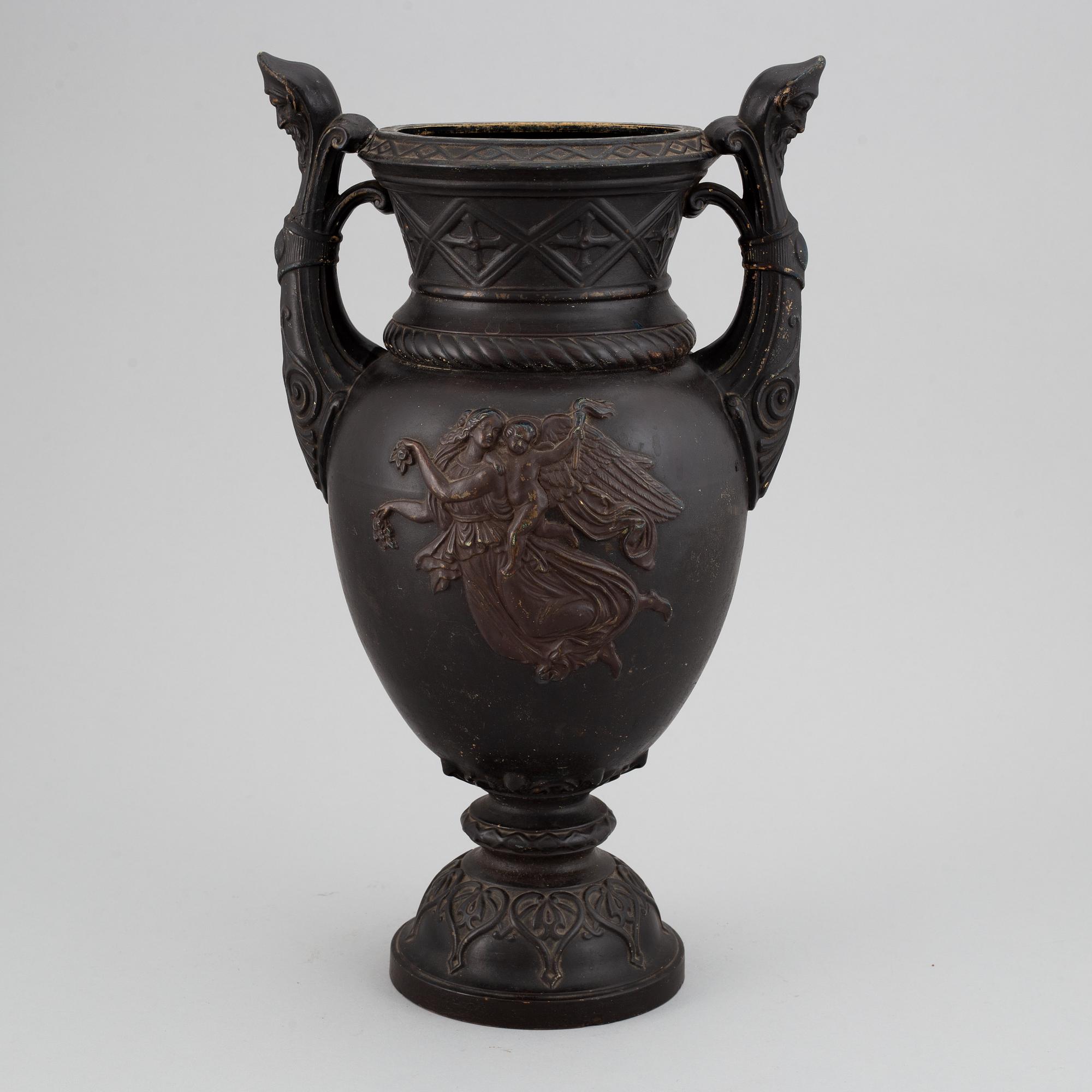 URNA, terrakotta, 1800-tal.