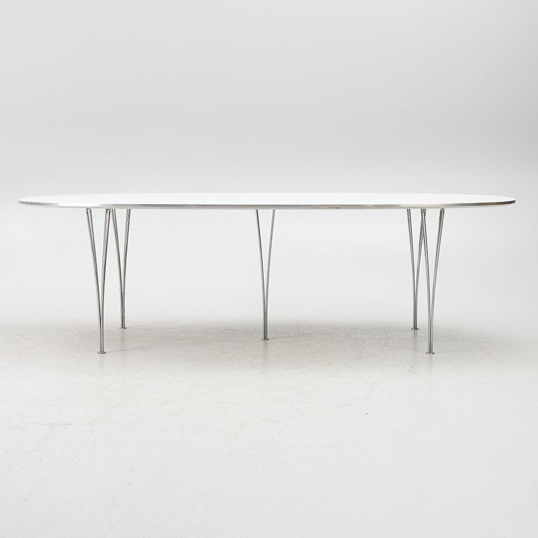 Bruno Mathsson & Piet Hein, dining table, "Superellipse", Fritz Hansen, Denmark, 1984.
