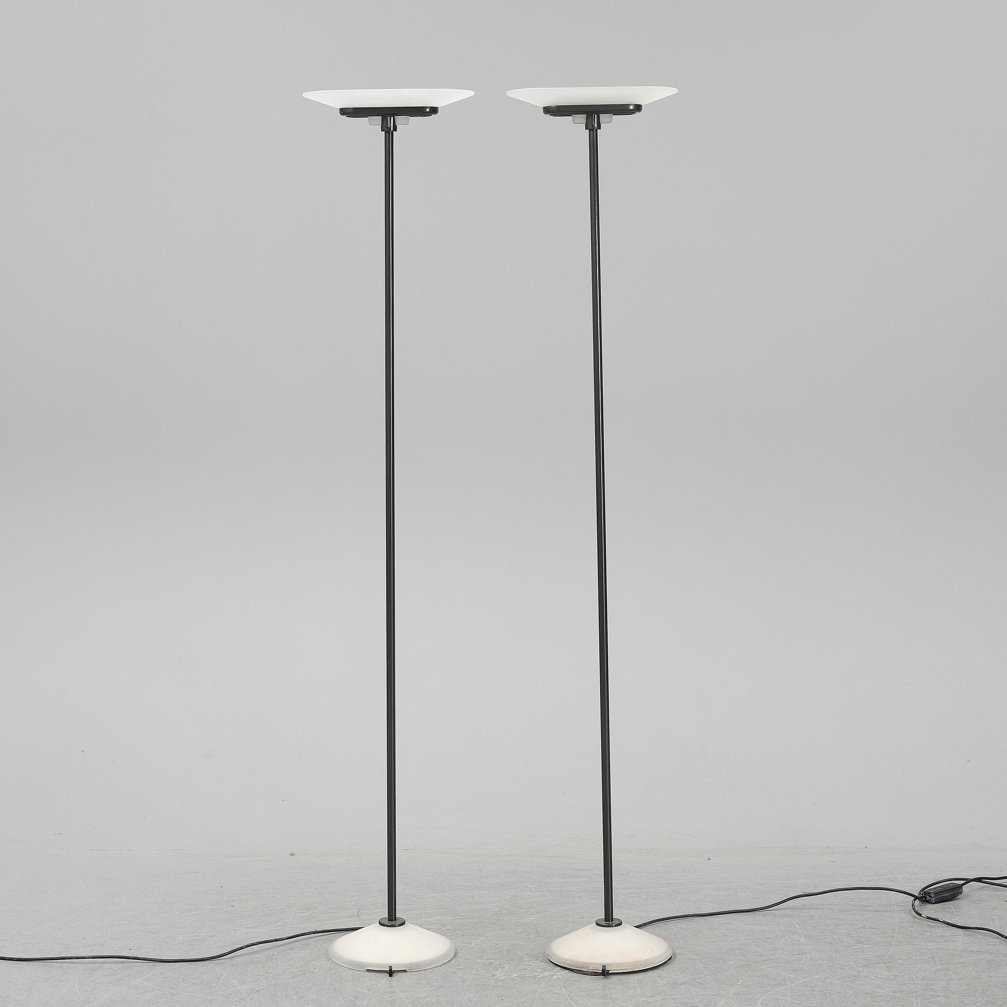 PERRY KING, SANTIAGO MIRANDA & GIANLUIGI ARNALD, a pair of 'Jill' floor lights, Arteluce, Italy.