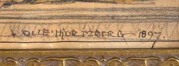 Olle Hjortzberg, "Kristus vid 12 års ålder i Templet (Skiss)", 1897.