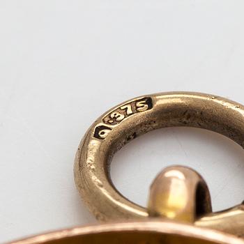 Hänge, 9K guld och emalj, fotbollsmotiv. Birmingham, England, 1927.