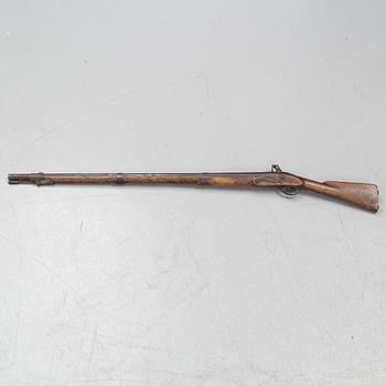 A Swedish military flintlock gun, 1805 pattern.