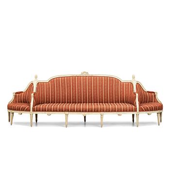 33. A Gustavian late 18th century sofa Confidante.