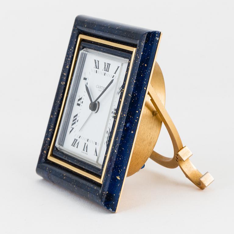 CARTIER, Paris, alarm clock, 75 x 75 mm,