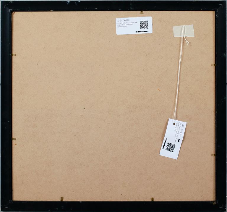 IVAR MORSING, olja på duk, uppklistrad på pannå, signerad.