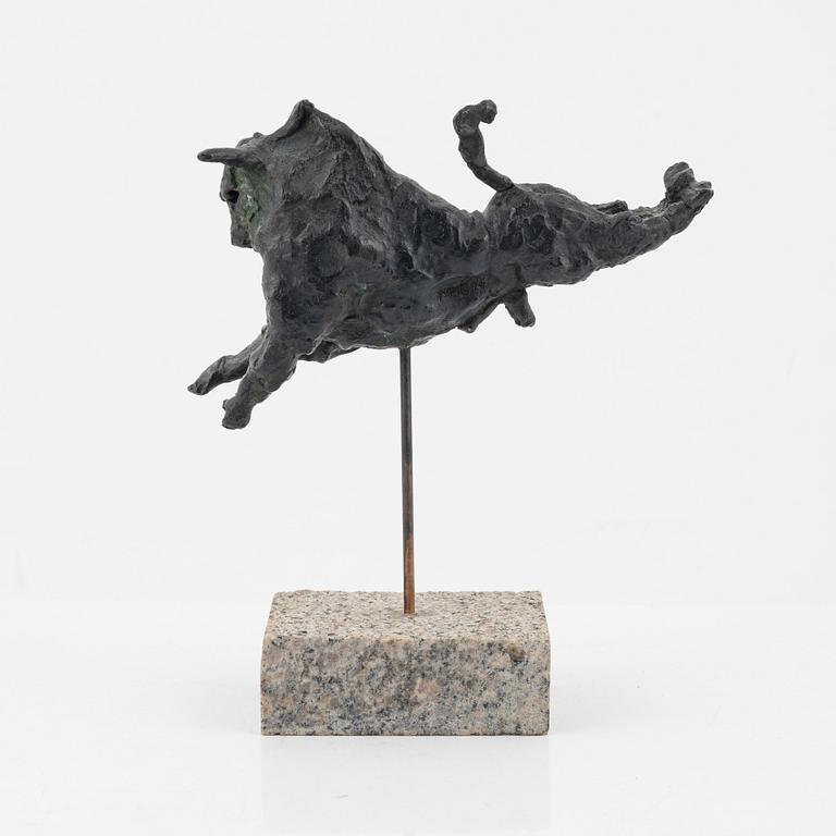 Marylyn Hamilton-Gierow. Skulptur, brons, signerad, total höjd 22 cm.