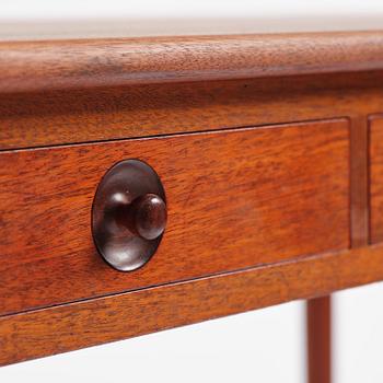 Hans J. Wegner, a model PP305 teak desk, PP Møbler, Denmark 1970s.
