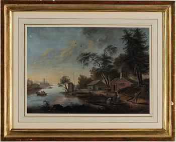 JOHAN ABRAHAM ALEANDER, Gouache, signerad och daterad 1800.