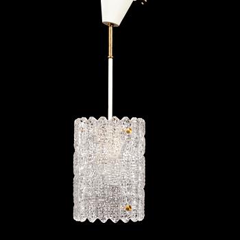TAKLAMPA, Carl Fagerlund, Orrefors. Höjd 53 cm.