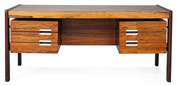 A Dyrlund-Smith palisander desk, Denmark 1960's.