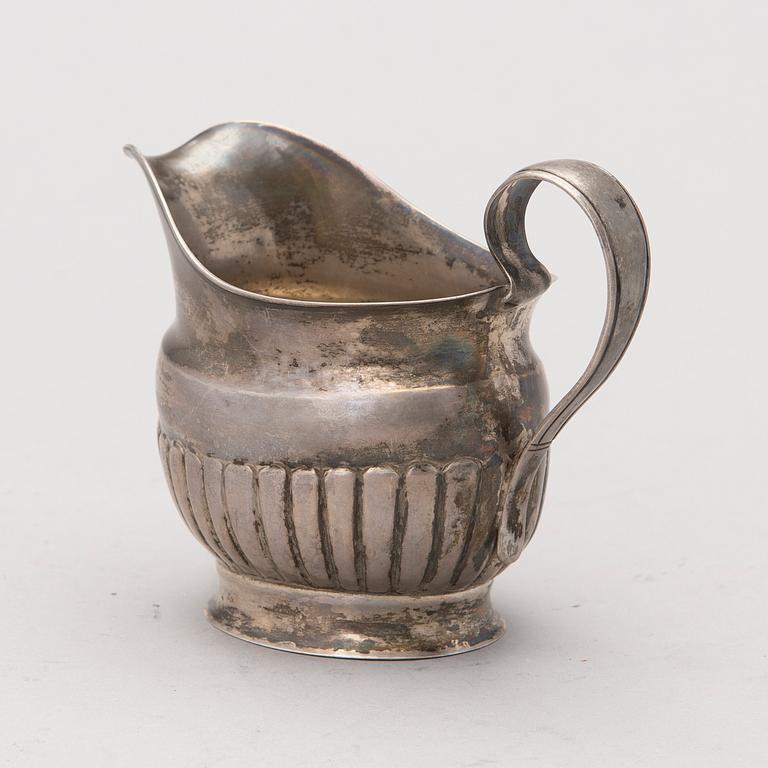 A 19th century silver creamer, mark of Olof Roland Lundgren Finland (1821-1882).