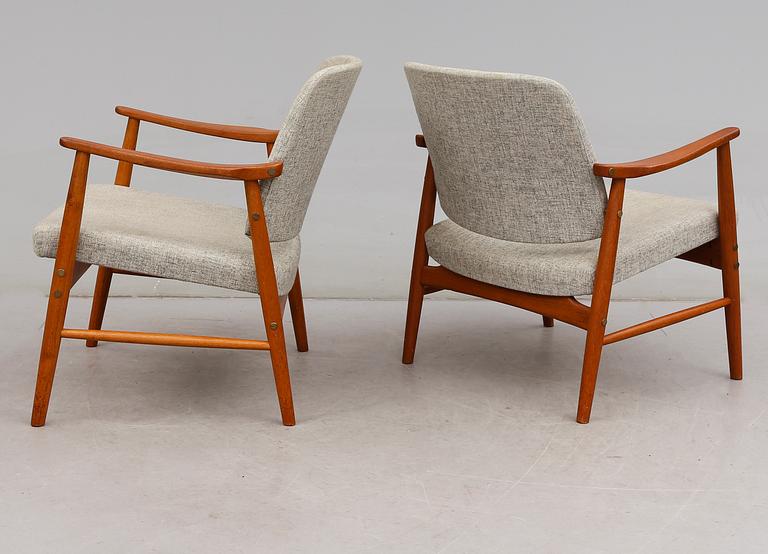 FÅTÖLJER, 1 par, Alf Svensson, Bodafors, 1900-talets andra hälft.