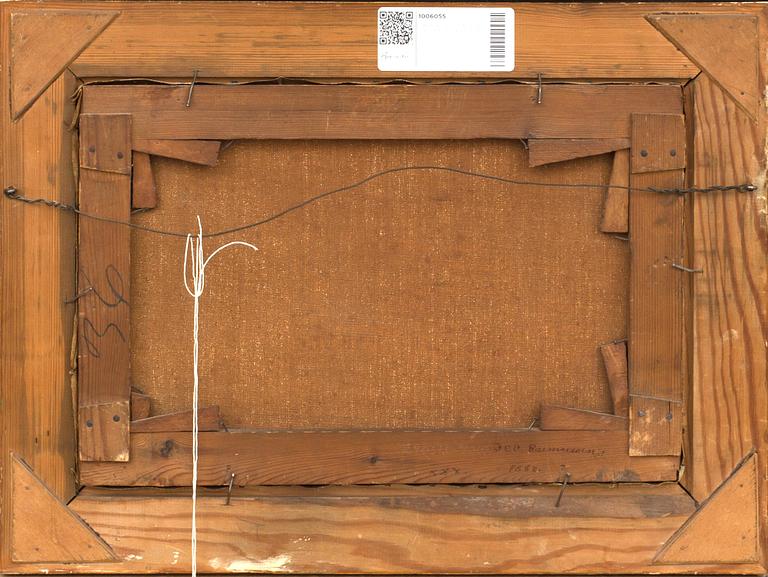 JENS ERIK CARL RASMUSSEN, oil on canvas. Signed and dated 1888.