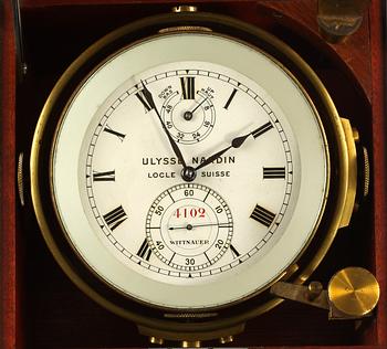 SKEPPSKRONOMETER. Ulysse Nardin, Nr 4102.