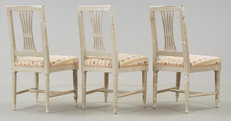 STOLAR, 3 st, gustavianska, 1700-tal.